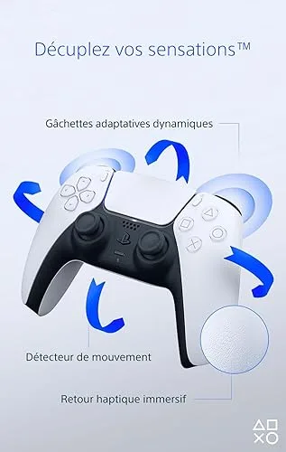 Sony Manette PS5 Blanc - DualSense V2