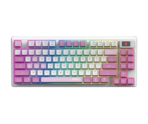 MSI Forge GK600 TKL - Mécanique - Sans-Fil - RGB - Violet, vue 4