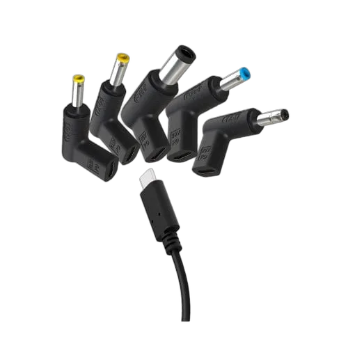 5 Embouts chargeurs USB-C vers HP - Noir