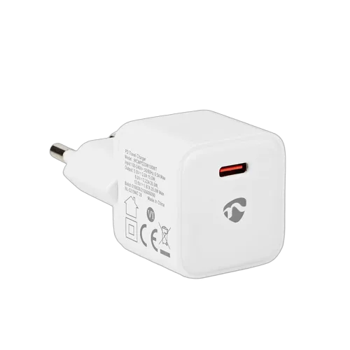 Nedis Chargeur mural 20W - 1 port USB-C - Blanc