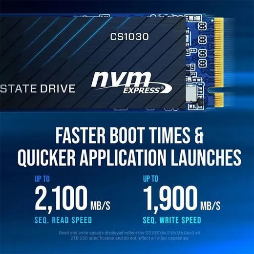 PNY CS1030 2TB M.2 Gen3, vue 5