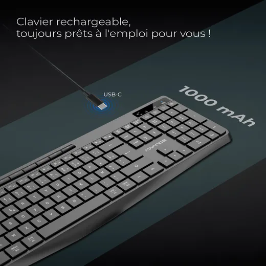 Advance R-Type Wireless - Membrane - Sans-Fil - RGB - Noir, vue 6