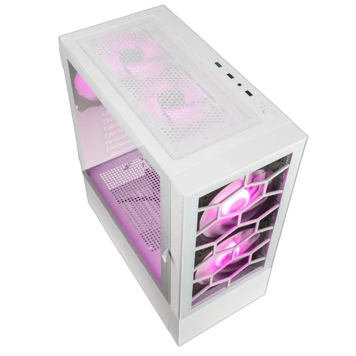 Kolink Observatory MX Glass ARGB Blanc - MT/Sans Alim/ATX