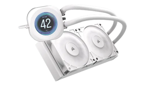 Corsair NAUTILUS 240 RS LCD - 240mm - Blanc, vue 2