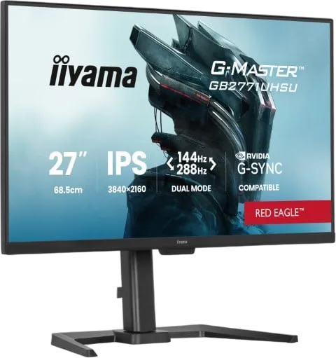 Iiyama G-Master GB2771UHSU-B1 - 27" 4K 144Hz ou FHD 288Hz IPS 0.8ms G-Sync-Seconde Vie