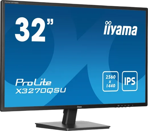 Iiyama PROLITE X3270QSU-B1 - 31.5" QHD 100Hz IPS 3ms HUB USB Adaptive Sync