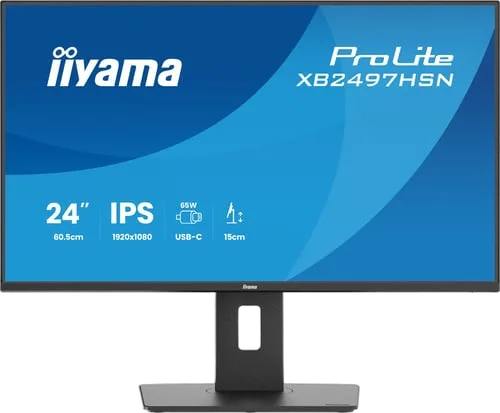 Iiyama Prolite XB2497HSN-B1 - 23.8" FHD 100Hz IPS 1ms Pivot Adaptive Sync
