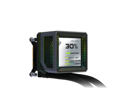 ASRock STEEL LEGEND DARK 360 LCD - 360mm - Noir, vue 6