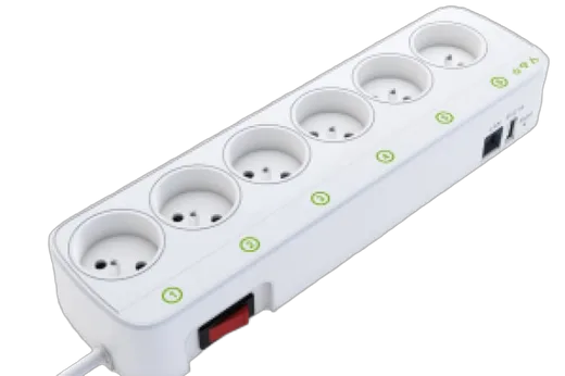MCL Samar Multiprise connectée WiFi 6 sorties - DOM-PPS06I