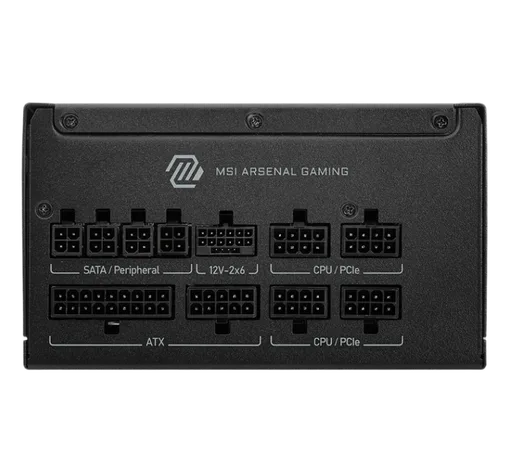 MSI ATX 850W - 80+ Gold - MAG A850GLS PCIE5 Noir, vue 2