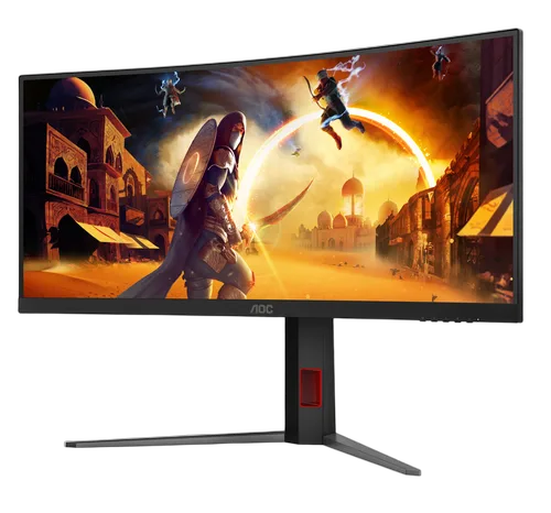 AOC CU34G4 - 34" CURVE UWQHD 180Hz Fast VA 0.5ms Adaptive Sync FreeSync Premium, vue 6
