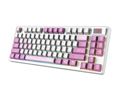 MSI Forge GK600 TKL - Mécanique - Sans-Fil - RGB - Violet, vue 2