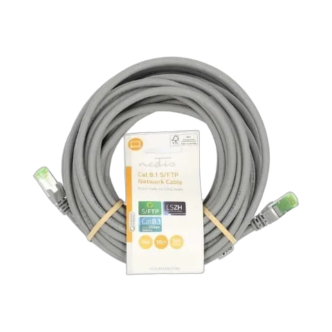 Nedis Câble RJ45 Cat8.1 S/FTP - 10m - Gris