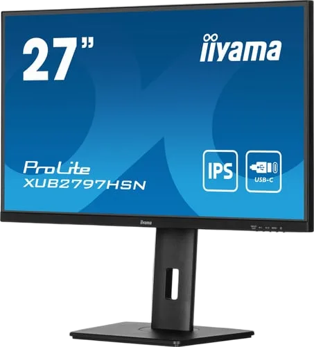 Iiyama XUB2797HSN-B2 - 27" FHD 110Hz 1ms IPS USB-C dock et RJ45 Adaptive Sync, vue 5