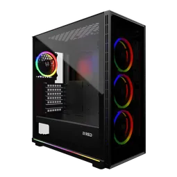 M.RED BLACK DESTROYER Glass-G - ARGB - MT/ATX-Seconde Vie