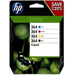 HP Pack Cartouches Noire et Couleurs HP 364 - N9J73AE
