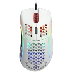 Glorious Model D - Filaire - RGB - Blanc
