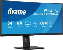 Iiyama XCB3497WQSNP-B1 - 34"CURVE UWQHD 120Hz VA 0,4ms USB-C KVM