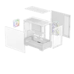 Deepcool CG380 3F Blanc - MT/Sans Alim/mATX, miniature 10