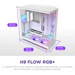 NZXT H9 Flow RGB+ Blanc - MT/Sans Alim/E-ATX, miniature 5