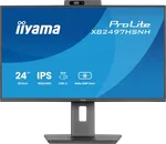 Iiyama Prolite XB2497HSNH-B1 - 23.8" FHD 100Hz RJ45 Pivot Webcam USB-C DOCK 65W, miniature 1
