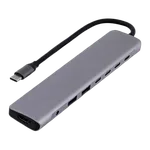 T'nB iClick Hub USB-C - 8 ports - Gris, miniature 1