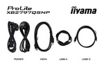 Iiyama Prolite XB2797QSNP-B1 - 27" QHD 75Hz IPS Pivot KVM USB-C 96W, miniature 15
