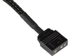 Alphacool Splitter aRGB 3pin 5V vers 2x 3pin 5V - 15cm Noir, miniature 1