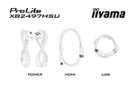 Iiyama XB2497HSU-W1 - 23.8" FHD 120Hz IPS Pivot HP Blanc, miniature 13
