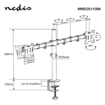 Nedis Support écran à pincer - 2 écrans 15- 32", miniature 6