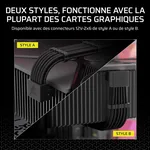 Corsair Câble 90° 12 V-2 x 6 style A, miniature 2