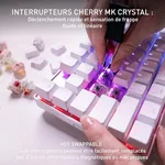 Cherry MX 8.2 Pro TMR TKL - Magnétique - Sans-Fil - RGB - Blanc, miniature 4