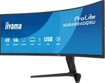 Iiyama ProLite XCB4994DQSU-B1 - 49" CURVE DQHD 120hz VA USB-C HUB HP Adapt Sync, miniature 3