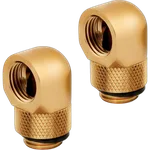Corsair Pack 2 Fittings Or 90° - Hydro X series XF - 14mm, miniature 3