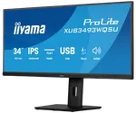 Iiyama XUB3297QSNP-B1 - 32" QHD 100Hz IPS KVM RJ45 Dock USB-C 95W, miniature 3