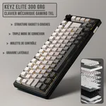 The G-LAB Keyz Elite 300 GRG 75% - Mécanique - Sans-Fil - RGB - Gris, miniature 4
