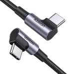 UGREEN Câble à angle USB-C vers USB-C Tressé - 60W - 1m - Noir, miniature 1
