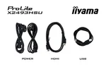 Iiyama X2493HSU-B1 - 23.8" FHD 120Hz IPS 1ms HP USB HUB, miniature 13