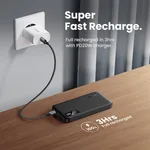 UGREEN USB-C + USB-A - 2 ports - 10000mAh - 20W - Noir, miniature 6
