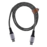 T'nB Câble USB-C vers USB-C - 1,5m nylon RPET - Noir, miniature 1