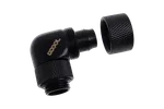 Alphacool Fitting 13/10mm/90° Rotatif G1/4/Noir, miniature 2