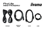 Iiyama Prolite XB2793QSU-B1 - 27" QHD 75Hz IPS 1ms Pivot Adaptive Sync, miniature 8