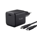 Trust Maxo chargeur 65W ultra-compact + Câble USB-C - 2m - Noir, miniature 1