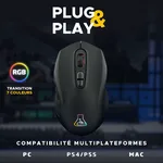 The G-LAB Kult Krypton - Sans-Fil - RGB - Noir, miniature 3