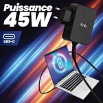 T'nB Chargeur universel USB-C - 45W - 1.8m - Noir, miniature 4