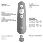 Logitech R500 Laser Presentation Remote Grey, miniature 5