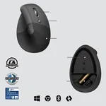 Logitech Lift for Business - Sans-Fil - Graphite, miniature 6