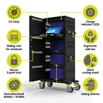 Port Cabinet de charge 40 tablettes + 1 notebook (17"), miniature 2